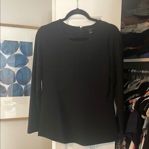 Ann Taylor dark gray Long Sleeve peplum top
